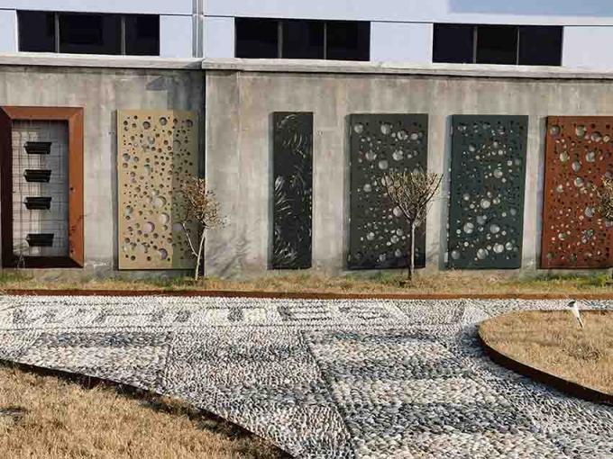 Heykel Dekorasyon / Perde Duvar İçin Yüksek Mukavemetli Corten Çelik
