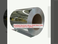 Anodize Alüminyum ayna levhası Gümüş Renk Özel Aydınlatma için kullanılır