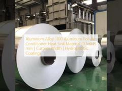 Alüminyum Alaşımlı 1100 Alüminyum Folyo Klima Isı Emici Malzemesi (0,1–0,15 mm | Özel Genişlik | Hidrofobik Kaplama)