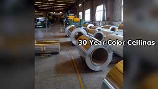 30 Yıllık Renkli Alüminyum Tavan Panelleri