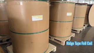 Ridge Tape Folyo Bobini 0.10mm 45mm Genişliğinde Boyalı Alüminyum