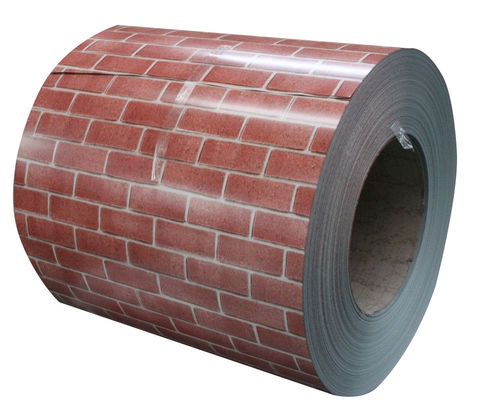 Alaşım 3004 0.30- 1.50mm Kalınlık Tuğla Deseni PPAL Ön boyama Alüminyum Bobin Yap ACP Ürün