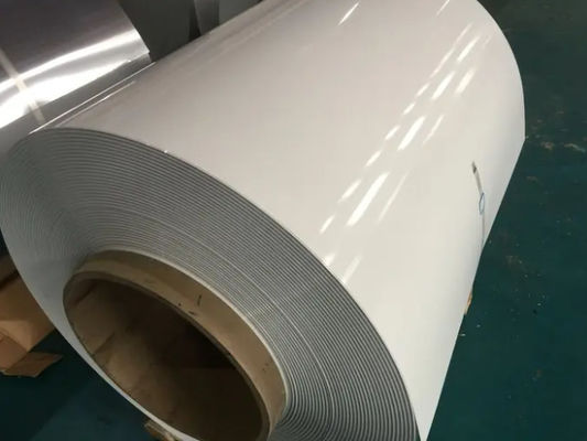 0.55mm Kalınlığı Alaşım3105 H24 24 Gauge PVDF Boya ile Patio Kapama için Ön Boya Alüminyum Bobin