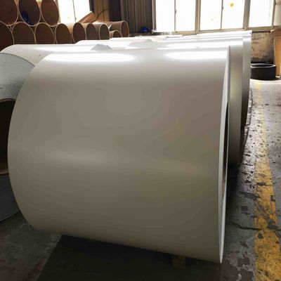 ASTM 0.0209 inç kalınlığı 3003 H24 Yüksek Dayanıklılık PE/PVDF kaplamalı beyaz ve yeşil kaplı alüminyum