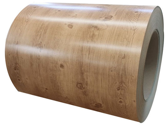 Alaşım 3003 H24 Ahşap Tasarımlı Desen Kaplama Alüminyum Bobin 24Ga X 48Inch Bina Cepheleri İçin Hazır Boyalı Alüminyum Levha