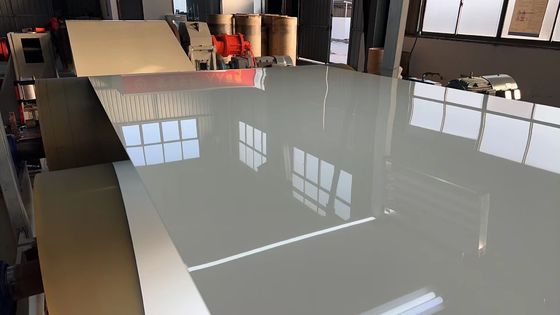 0.75mm X 48 '' Alaşım 3105 Kynar PVDF Mat Gri Ral 7046 Alüminyum Çatı Kaplama Sayfası için Renkli Ön Boyalı Alüminyum Bobin