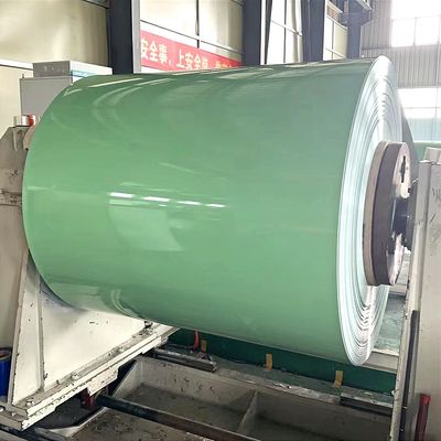 Yeşil 2.0mm Tren Bölümü Panelleri İçin Renkli Kaplı Alüminyum Bobine