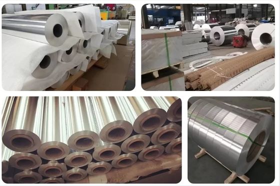 Alaşım 8011 H22 Sıcaklık Derecesi 0.08mm Kalınlığı 200mm Genişlik Alüminyum Fin Stock Hava klima ısı değiştiricisi Fin için