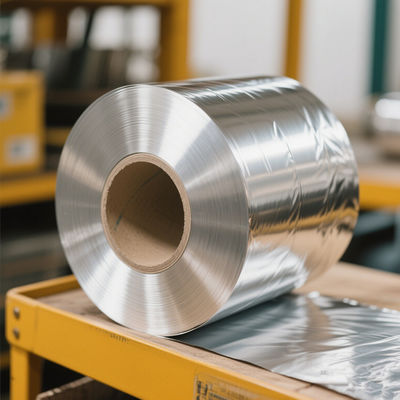 Alaşım 8011 H42 Sıcaklık Derecesi 0.07mm Kalınlığı 200mm Genişliği Alüminyum Fin Stock Hava klima ısı değiştiricisi Fin için