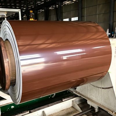Ön boyalı alüminyum sarmal renkli kaplı alüminyum tabaka 0.6mm kalınlığı Çatı paneli
