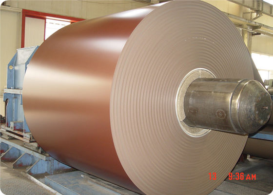 Alaşım 1050 H18 0.35mm X 1220mm Ral Renkli Kaplama Alüminyum Yaprak ACP - Alüminyum-plastik Kompozit Panel üretimi için