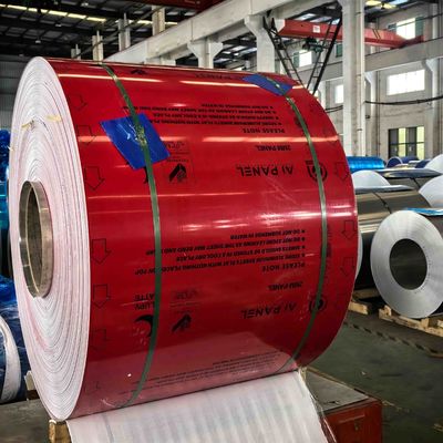0.38mm Kalınlığında Özelleştirilmiş Desenli Lamine Renkli Kaplamalı Geri Dönüşümlü Malzemeli Alüminyum Rulo