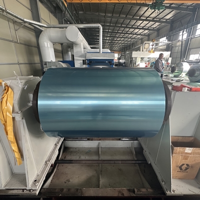 Alloy8011 H34 Gıda Sınıfı Silindir Kaplama Önceden Boyalı Alüminyum Metal Lug Kapatma için 0.22mm kalınlığında Bobin Kullanarak