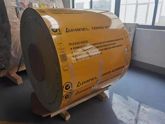 AA5052 H38 1.5MM Demiryolu Taşımacılığı Uygulamaları için Ön Boyalı Alüminyum Rulo