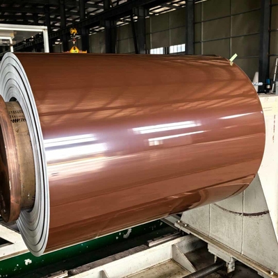 0Pencere/kapı sargıları için.5 mm kalınlığında renkli kaplı alüminyum kaplama bobini