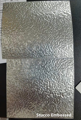 Kırışıklık Deseni Pre Kaplamalı Alüminyum Sac Hazır Alüminyum Bobin 0.50mm Kalınlık