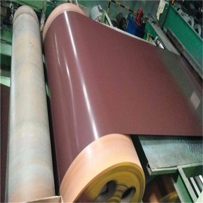 Alloy3105 0.28mm kalınlığında 133mm genişliğinde çizik boya ön boyalı alüminyum şerit, yuvarlanan deklanşör kapısı perde amaç