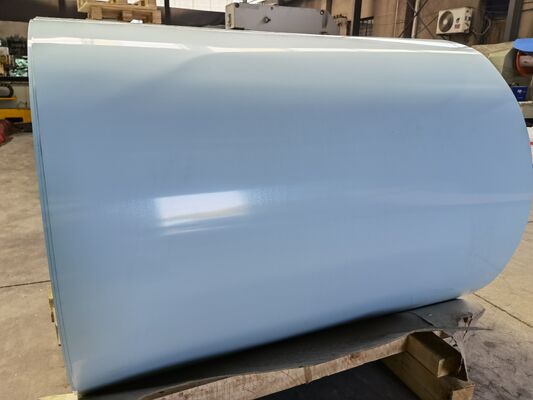 AA3003 H14 0.6MM Önceden Boyalı Alüminyum Rulo Her İki Tarafı da Yağmur Suyu İniş Borusu Malzemesi için Kahverengi Renkte