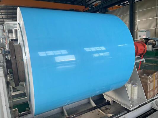 Mimari Uygulamalar İçin Özelleştirilmiş Renklerde PE/PVDF Kaplamalı Ön Boyalı Alüminyum Rulo