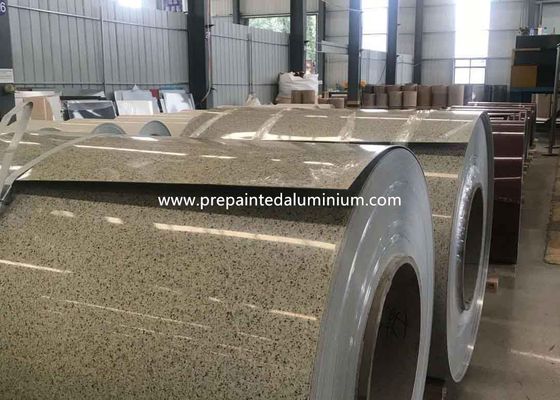 AA3105 Mermer PVDF Binalarda kullanılan 0.6mm önceden boyanmış alüminyum bobini