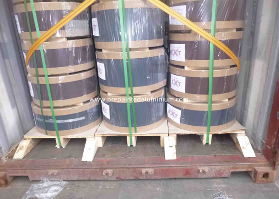 Ön Boyalı Alüminyum Oluk Bobini PVDF PE Tarafı Boyasız